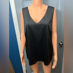 Elegant Black Sleeveless Blouse
